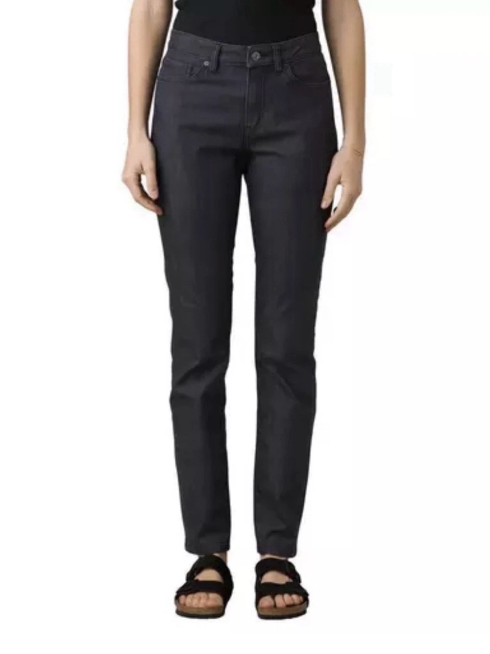 Prana Classic High-Rise Straight Jeans - Black size 2